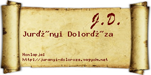 Jurányi Doloróza névjegykártya